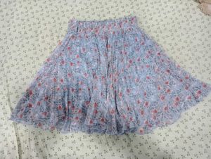 Floral Print Mini Skirt