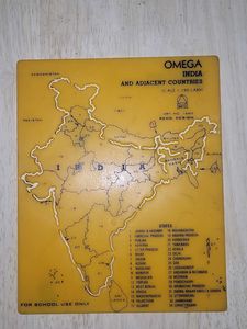 Stencil Omega India Map