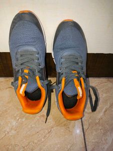 Puma Gray & Orange Sneakers