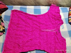 XXL Pink Emrodary kurta