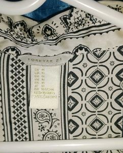 Patterned Button-Down Shirt