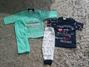 New Born Combo T Shirt Sea Green & Dark Navy Blue