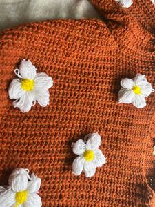 Floral Crochet Sweater