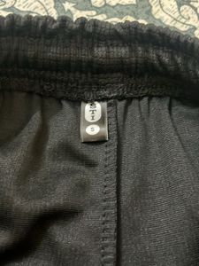 Black Textured Knit Shorts