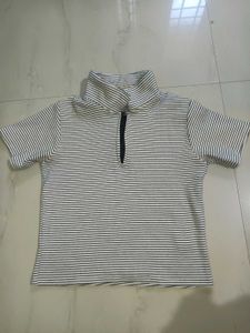 ZARA front open tshirt