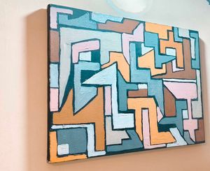 Abstract Geometric Wall Art Modern Canvas Painting