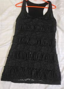 Black Lace Mini Dress