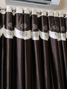 Elegant Brown Curtains 9ft above and number of cur