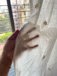 Westside white chikankari spaghetti kurti