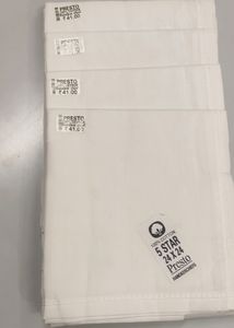 12 Nos. white Handkerchief