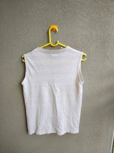 Van Heusen Cream Sleeveless Top