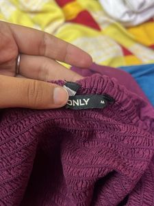 Burgundy Off-Shoulder Dress