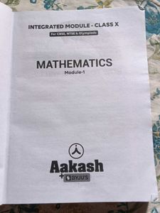 Aakash + Byjus Maths Module Class 10 Math