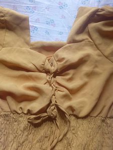 Yellow Cinched Blouse