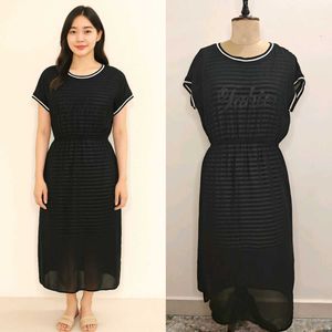 Striped Midi Dress