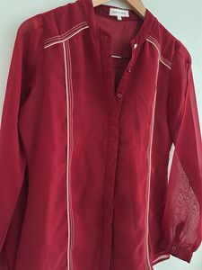 Elegant Red Blouse