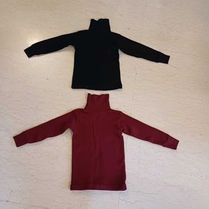 Cottswool High Neck Kids Thermal Tee - Set