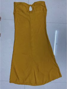 Yellow- Mustard Daily Wear Sleeveless Kurta