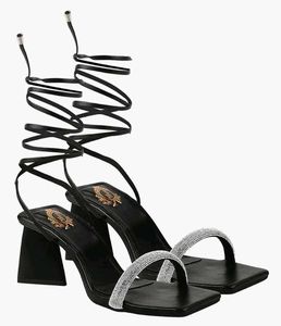 Embellished Black Heel