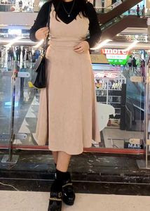 Beige Midi Dress
