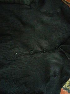 Black Button-Down Top