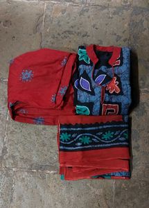 Batik Printed Kurta Set