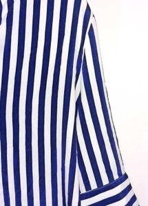 Trendy New Striped Blue &amp; White Shirt