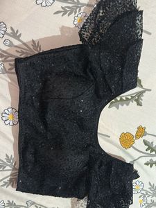 Black Sequins Blouse