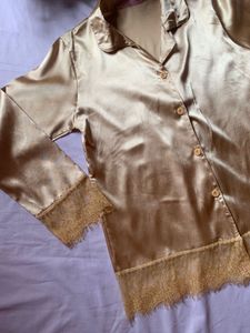 Satin Sleepwear Shirt