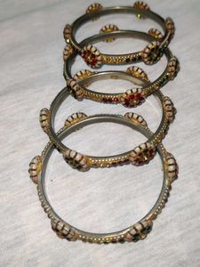Colorful Beaded Bangle Set
