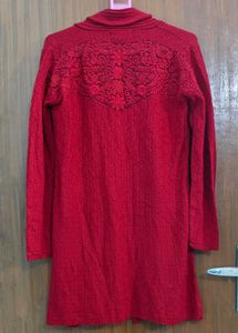 Woolen Red Shrug