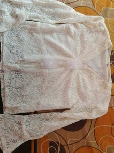 Vintage White Lace Top