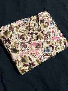 Trendy Floral Print Cotton Kurti for Women