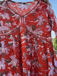 orange kurta set
