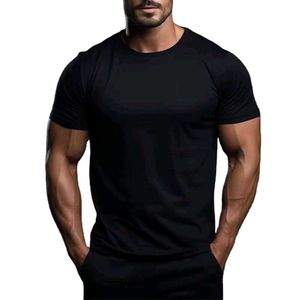 Terry Cotton Black T-Shirt