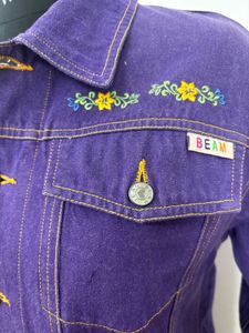 Vintage Purple Denim Jacket