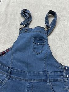 Denim Dungaree Jumpsuit with Slim Fit