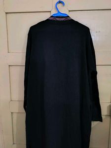 Elegant Black Open Cardigan