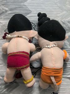 Cute Ganesha Hanuman Ji