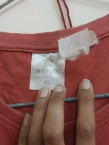 Orange Graphic Print T-shirt