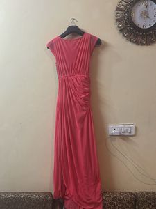 Elegant Coral Party Dress