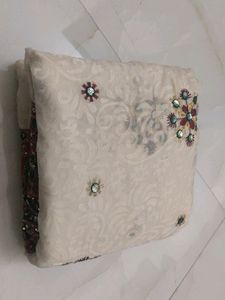 Beautiful Sequence Embroidered Heavy Saree