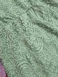 Olive Green Nylon Dress