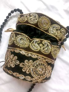 Embroidered Potli Bag