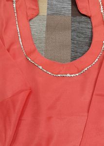 Beautiful Back Cut Kurta With Gown