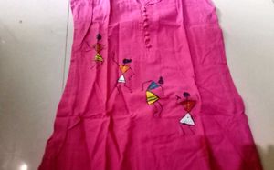 Homemade Canvas Printed Dress