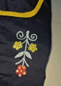 Elegant Black  &amp; Yellow Dress