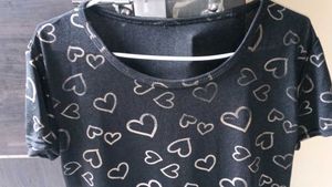 Heart Print Casual T-Shirt