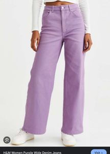 Low Price❤️‍🔥H&amp;M Lavender Wide Leg Jean 💜