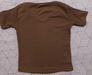 Pretty brown Crop Top